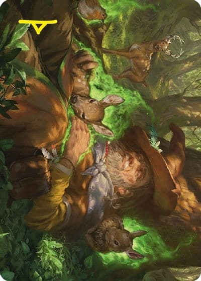 Asceticism Art Card Gold Stamped Signature Art Series: Universes Beyond: The Lord of the Rings: Tales of Middle-earth Magic card