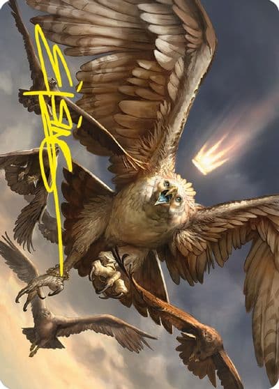 Gwaihir Greatest of the Eagles Art Card Gold Stamped Signature Art Series: Universes Beyond: The Lord of the Rings: Tales of Middle-earth Magic card
