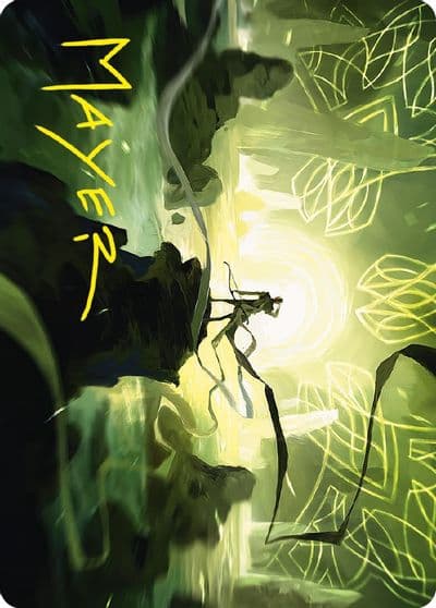 Legolas Master Archer Art Card Gold Stamped Signature Art Series: Universes Beyond: The Lord of the Rings: Tales of Middle-earth Magic card