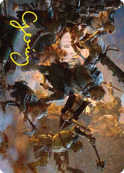 Thrill of Possibility Art Card Gold Stamped Signature Art Series: Universes Beyond: The Lord of the Rings: Tales of Middle-earth Magic card