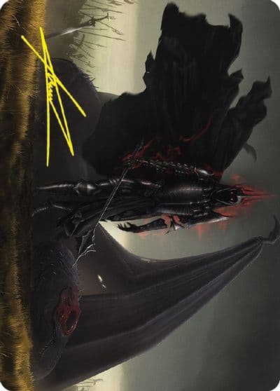 Witch king of Angmar Art Card Gold Stamped Signature Art Series: Universes Beyond: The Lord of the Rings: Tales of Middle-earth Magic card