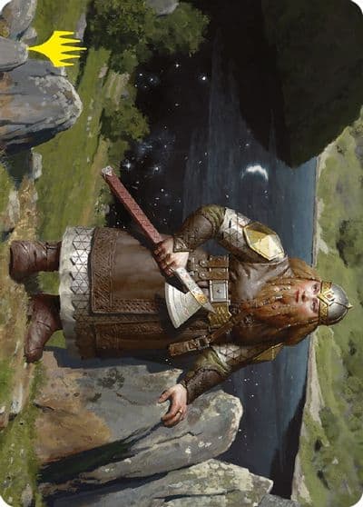 Mirrormere Guardian Art Card Gold Stamped Signature Art Series: Universes Beyond: The Lord of the Rings: Tales of Middle-earth Magic card