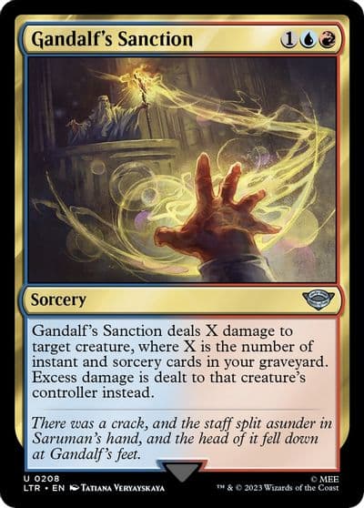 Gandalfs Sanction Universes Beyond: The Lord of the Rings: Tales of Middle-earth Magic card