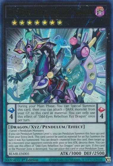 Odd Eyes Rebellion Xyz Dragon Battles of Legend: Monstrous Revenge Yu-Gi-Oh! card