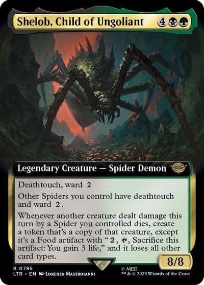 Shelob Child of Ungoliant Extended Art Surge Foil Universes Beyond: The Lord of the Rings: Tales of Middle-earth Magic card