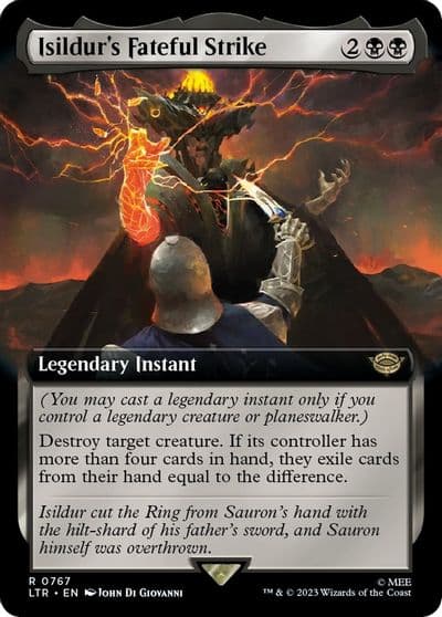Isildurs Fateful Strike Extended Art Surge Foil Universes Beyond: The Lord of the Rings: Tales of Middle-earth Magic card