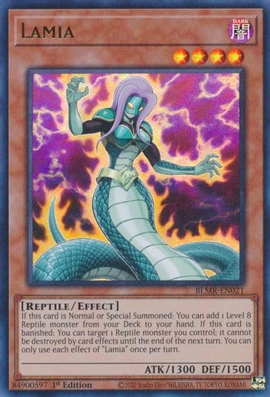 Lamia Battles of Legend: Monstrous Revenge Yu-Gi-Oh! card