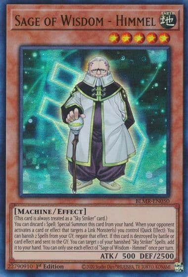 Sage of Wisdom Himmel Battles of Legend: Monstrous Revenge Yu-Gi-Oh! card