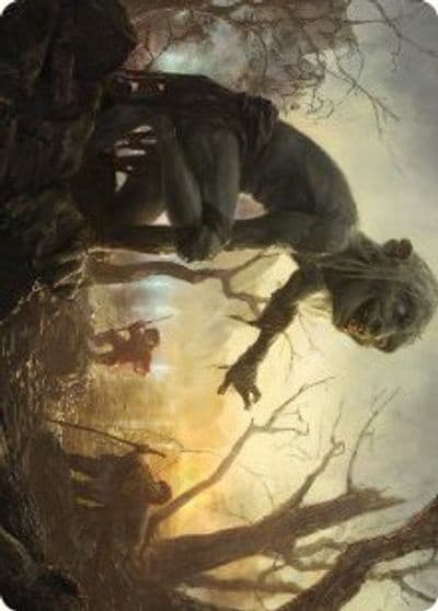Smeagol Helpful Guide Art Card Art Series: Universes Beyond: The Lord of the Rings: Tales of Middle-earth Magic card