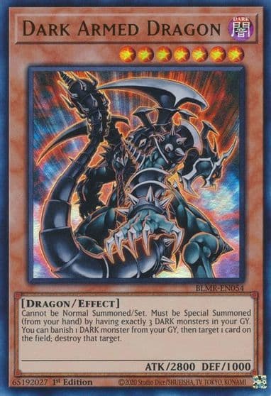 Dark Armed Dragon Battles of Legend: Monstrous Revenge Yu-Gi-Oh! card