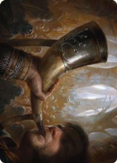 Horn of Gondor Art Card Art Series: Universes Beyond: The Lord of the Rings: Tales of Middle-earth Magic card