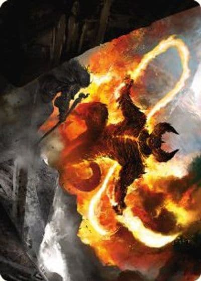 The Balrog Flame of Udun Art Card Art Series: Universes Beyond: The Lord of the Rings: Tales of Middle-earth Magic card