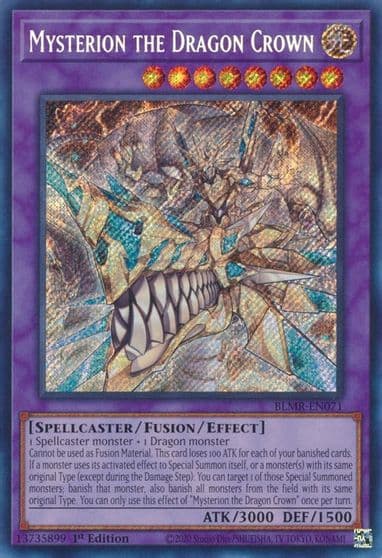 Mysterion the Dragon Crown Battles of Legend: Monstrous Revenge Yu-Gi-Oh! card
