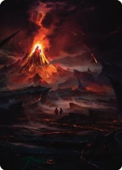 Valley of Gorgoroth Art Card Art Series: Universes Beyond: The Lord of the Rings: Tales of Middle-earth Magic card