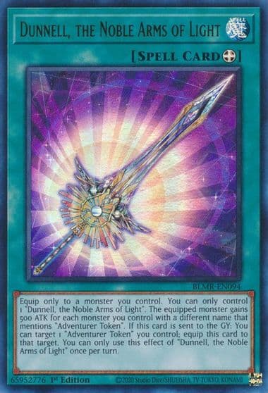 Dunnell the Noble Arms of Light Battles of Legend: Monstrous Revenge Yu-Gi-Oh! card