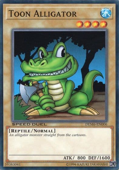 Toon Alligator Speed Duel Demo Deck 2020 Yu-Gi-Oh! card