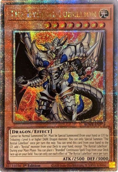 The Bystial Lubellion Quarter Century Secret Rare Battles of Legend: Monstrous Revenge Yu-Gi-Oh! card