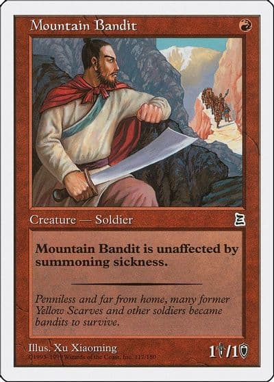 Mountain Bandit Portal Three Kingdoms Magic card