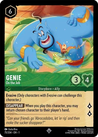 Genie On the Job The First Chapter Lorcana card