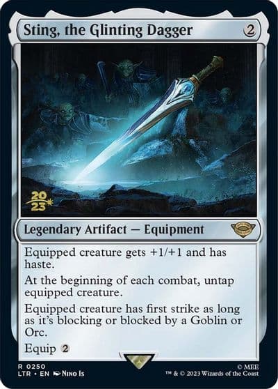 Sting the Glinting Dagger Prerelease Cards Magic card