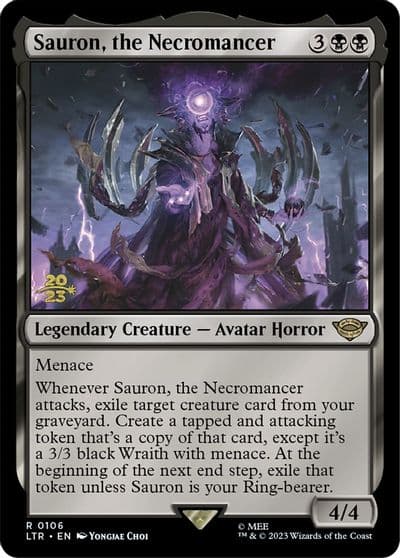 Sauron the Necromancer Prerelease Cards Magic card