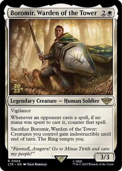 Boromir Warden of the Tower Prerelease Cards Magic card