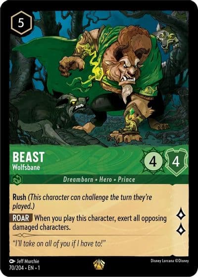 Beast Wolfsbane The First Chapter Lorcana card