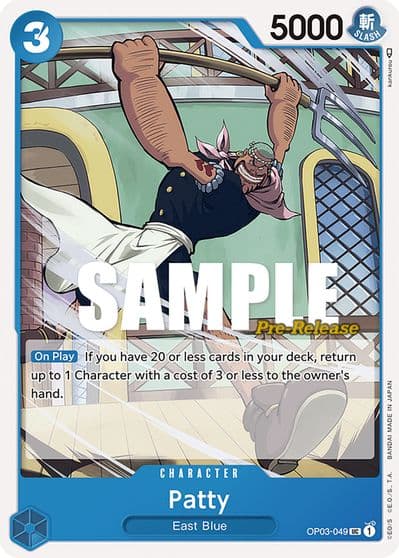 Patty Pillars of Strength Pre-Release Cards One Piece card