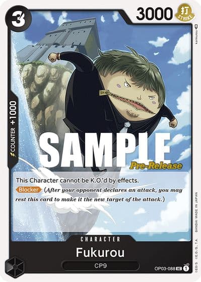 Fukurou Pillars of Strength Pre-Release Cards One Piece card