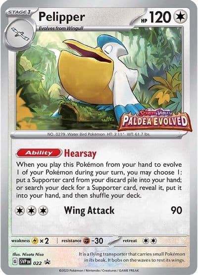 Pelipper - 022 (Prerelease) SV: Scarlet & Violet Promo Cards Pokemon card