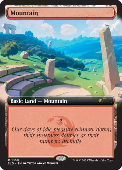 Mountain 1359 Secret Lair Drop Series Magic card