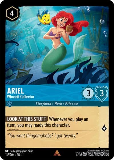 Ariel Whoseit Collector The First Chapter Lorcana card