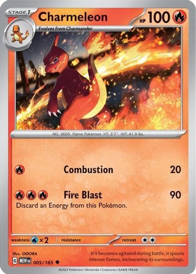Charmeleon SV: Scarlet & Violet 151 Pokemon card