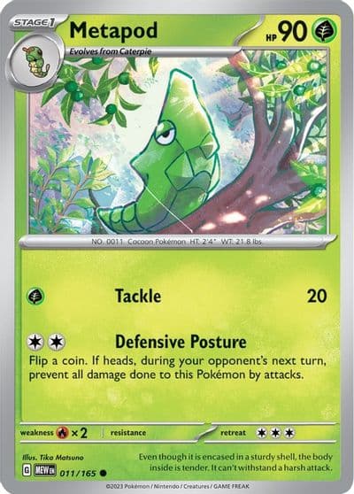 Metapod SV: Scarlet & Violet 151 Pokemon card