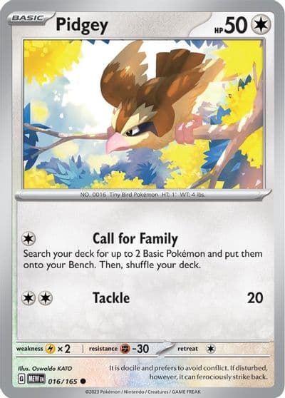 Pidgey SV: Scarlet & Violet 151 Pokemon card