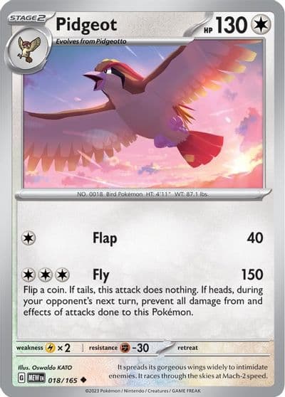 Pidgeot SV: Scarlet & Violet 151 Pokemon card