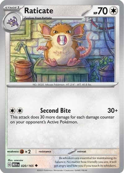 Raticate SV: Scarlet & Violet 151 Pokemon card