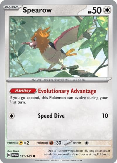 Spearow SV: Scarlet & Violet 151 Pokemon card