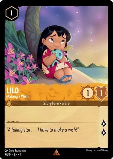 Lilo Making a Wish The First Chapter Lorcana card