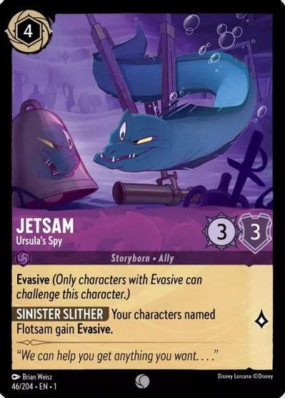Jetsam Ursulas Spy The First Chapter Lorcana card