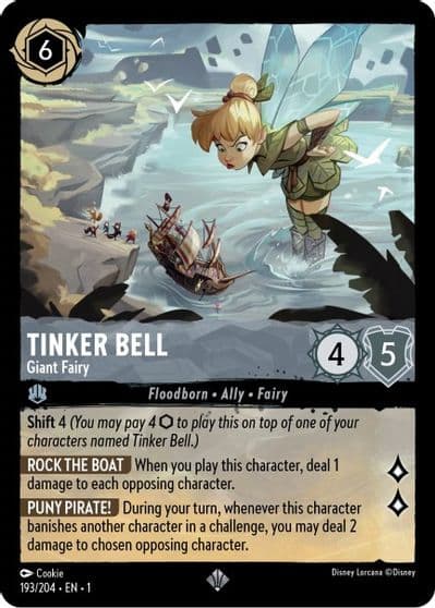 Tinker Bell Giant Fairy The First Chapter Lorcana card