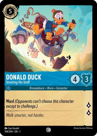 Donald Duck Strutting His Stuff The First Chapter Lorcana card