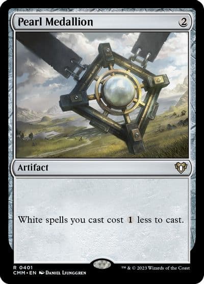 Pearl Medallion Commander Masters Magic card