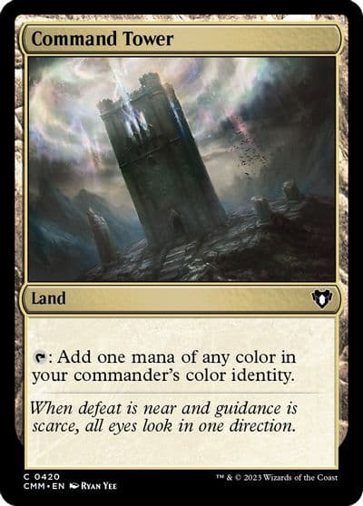 Command Tower Commander Masters Magic card