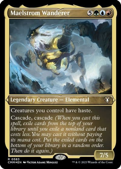 Maelstrom Wanderer Foil Etched Commander Masters Magic card