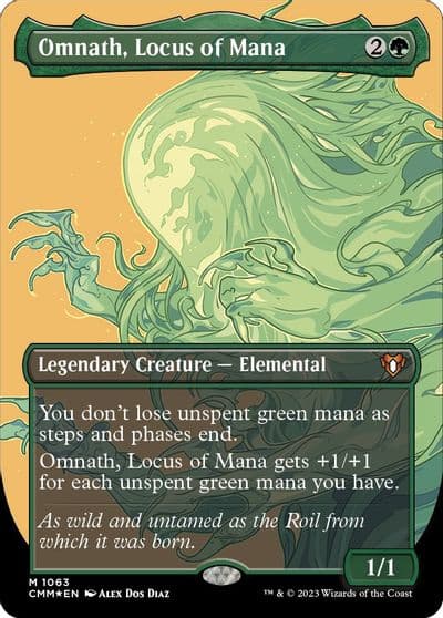 Omnath Locus of Mana Textured Foil Commander Masters Magic card