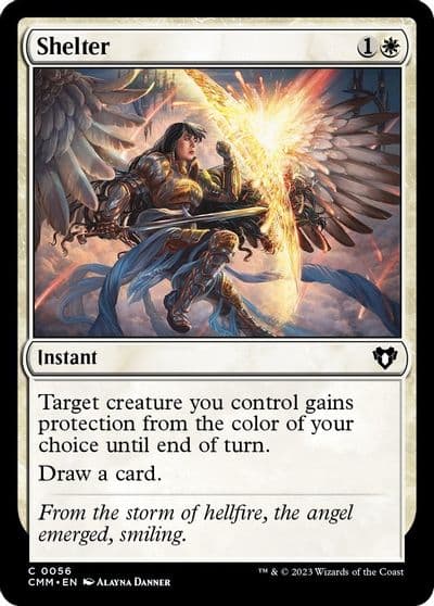 Shelter Commander Masters Magic card