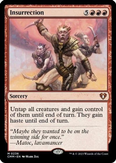 Insurrection Commander Masters Magic card