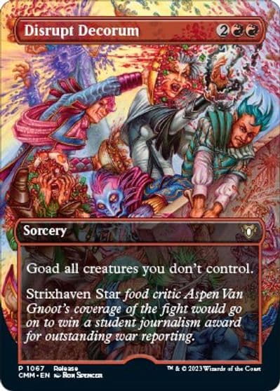Disrupt Decorum Launch Party & Release Event Promos Magic card
