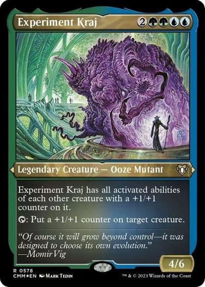 Experiment Kraj Foil Etched Commander Masters Magic card